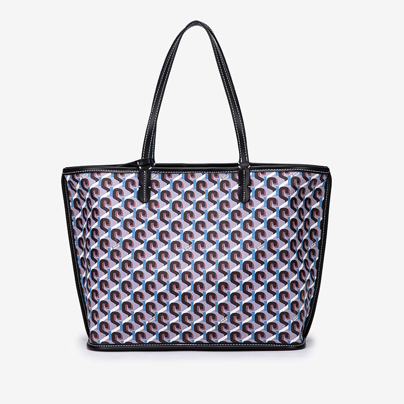 Women’s Letter Print Large Tote bags with Purse image