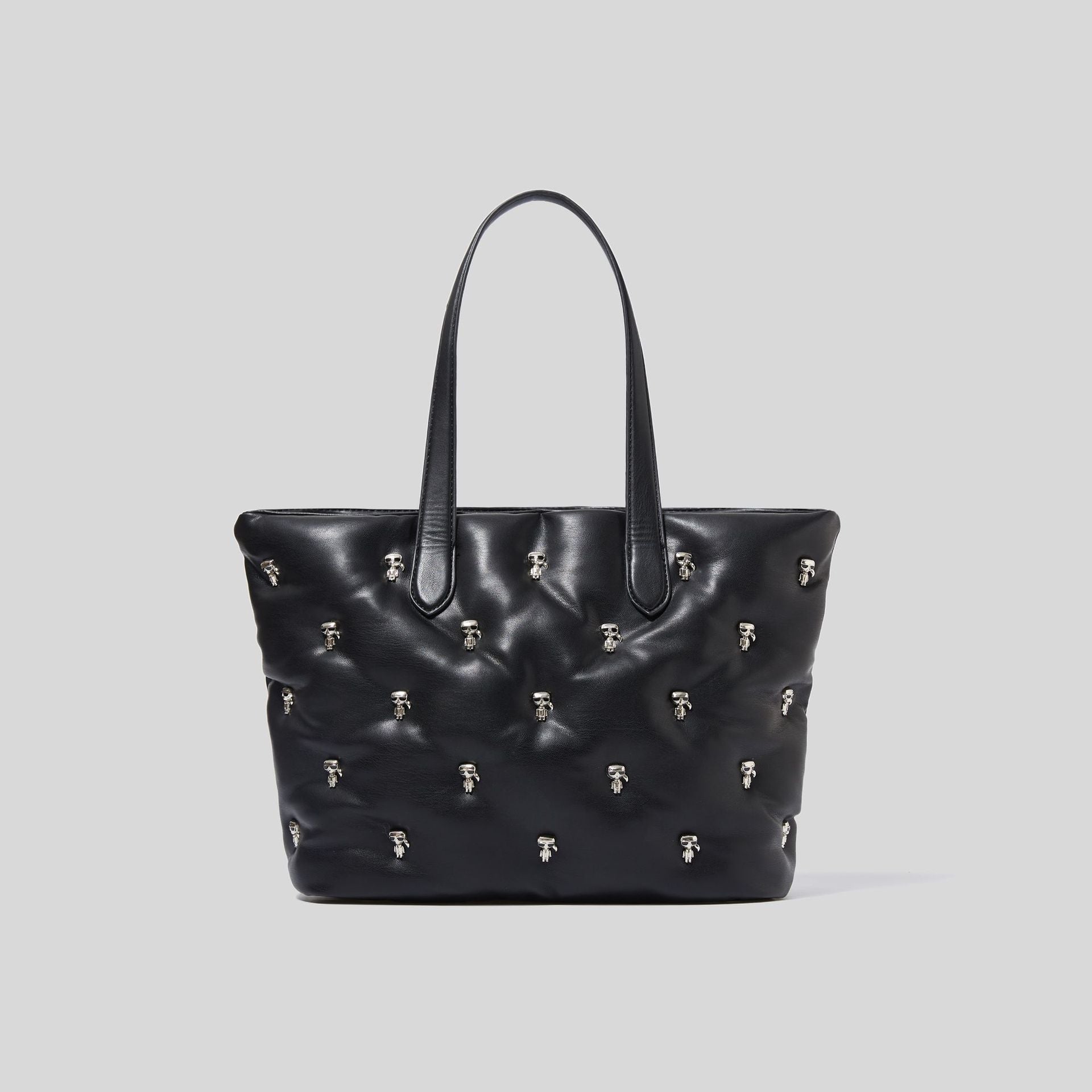 Women’s Pirate Skull Vegan Puffer Tote Bags image