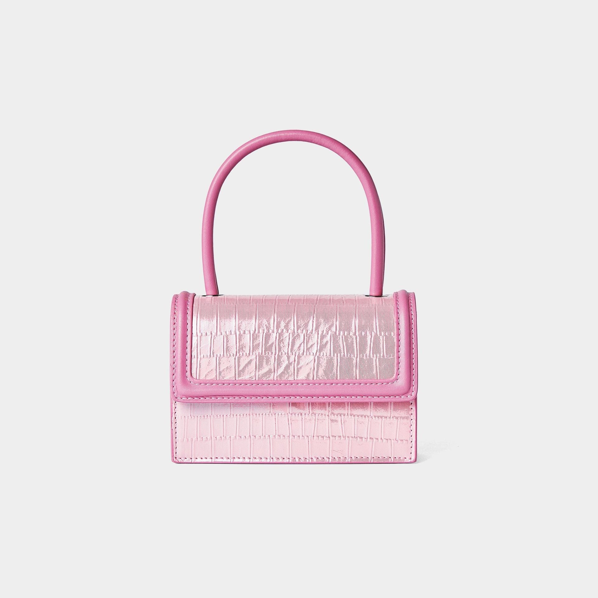 Women’s Leather Mini Top Handle Bags Croc Embossed image