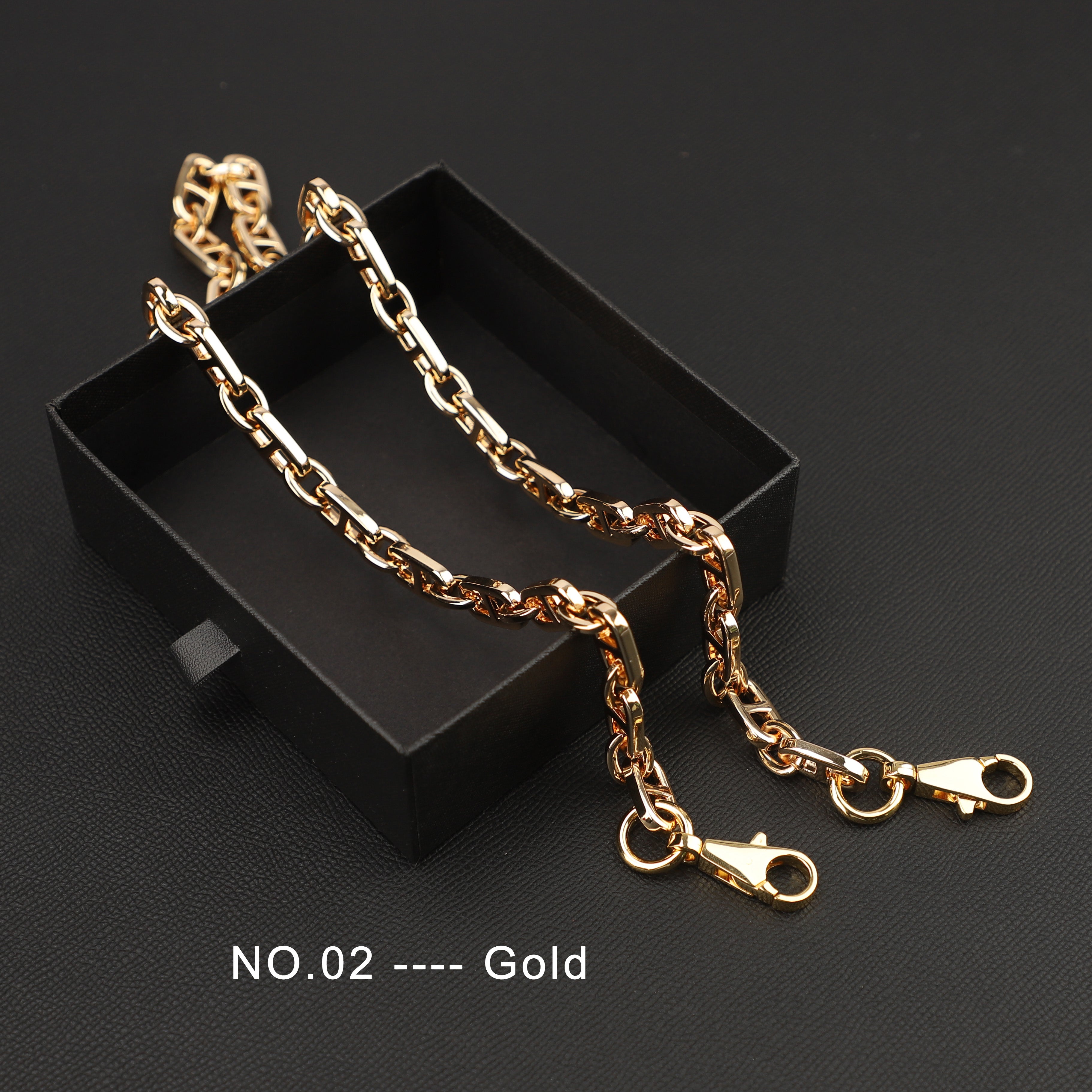 Farandole Long Necklace With the kelly clisp for shoulder bag strap,metal shoulder strap for handbag style