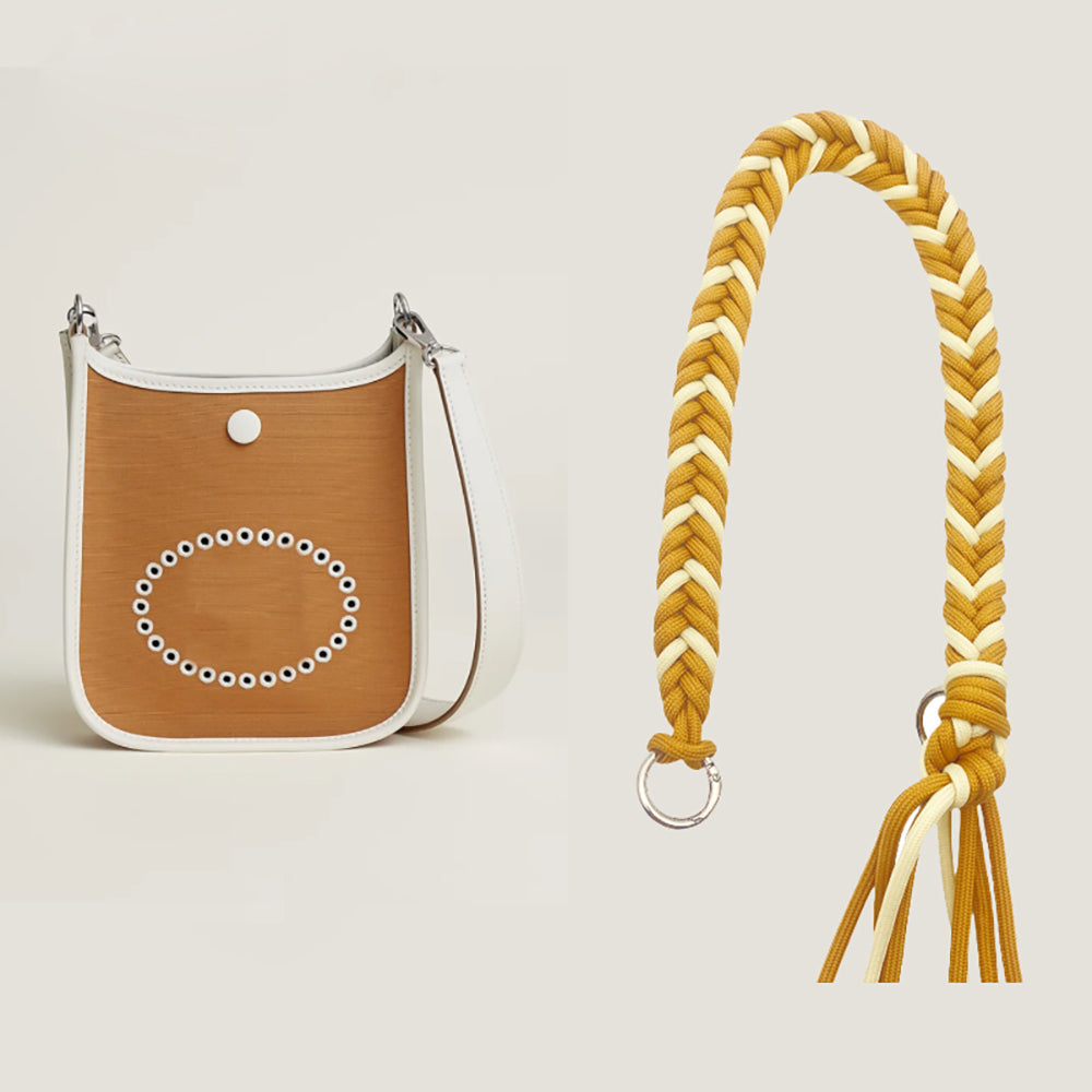 Handcrafted Colorful Woven Shoulder Strap for 2025 New Evelyne Bag, Customizable Handcrafted Rope Bag Strap