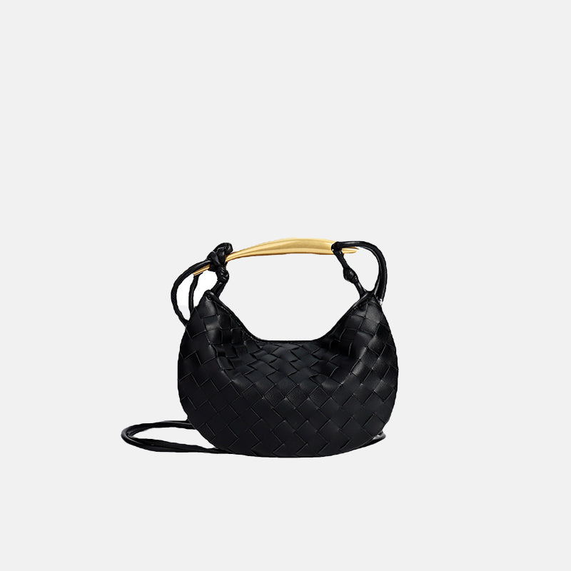 Women’s Mini Woven Leather Crossbody Clutch Bag image