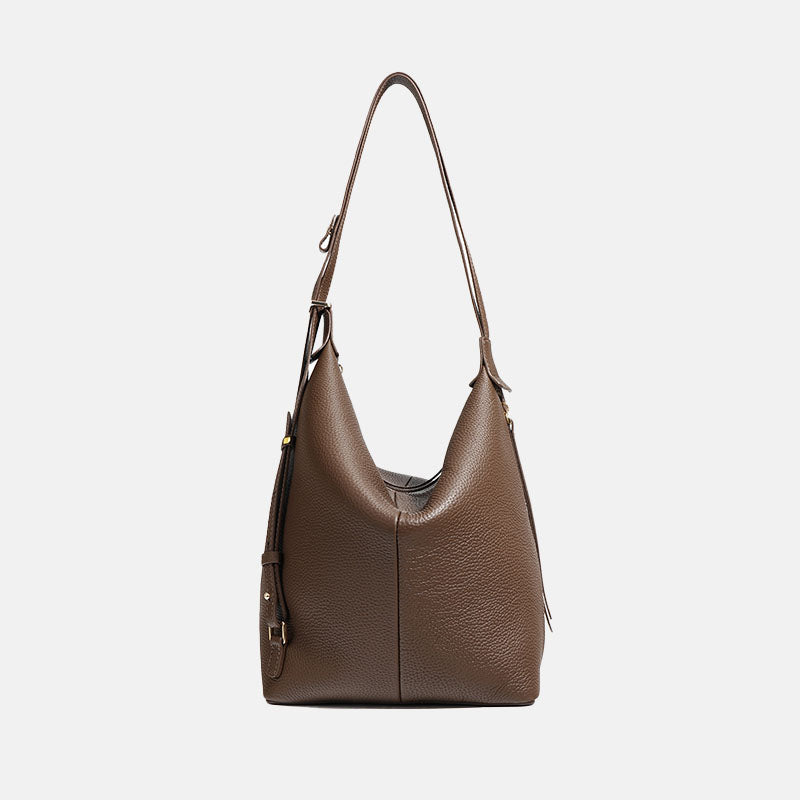 Women’s Minimalist Genuine Leather Backpack Shoulder Tote Bag image
