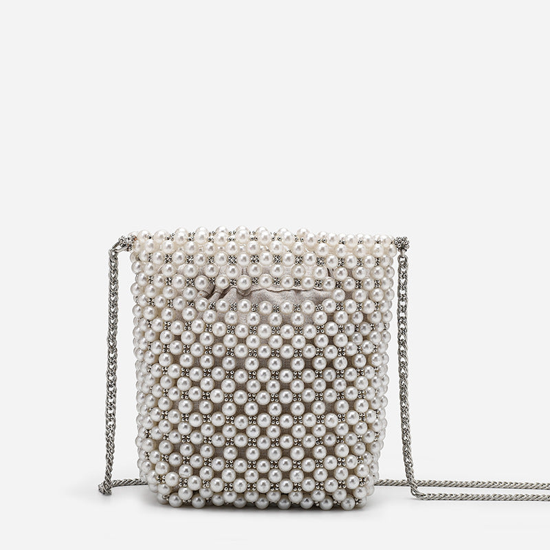 Women’s Pearls Chain Tote Shoulder Bags image