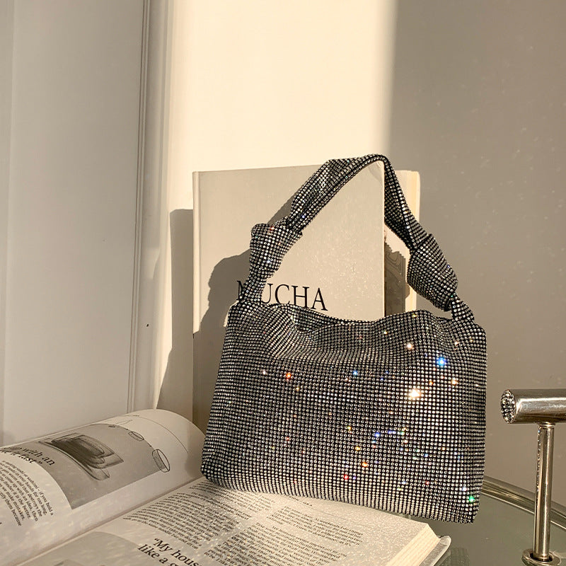 Women’s Rhinestone Knotted Evening Pouch image 2