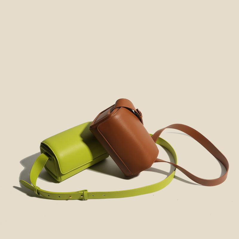 Women’s Genuine Leather Minimal Small Shoulder Bags image 5