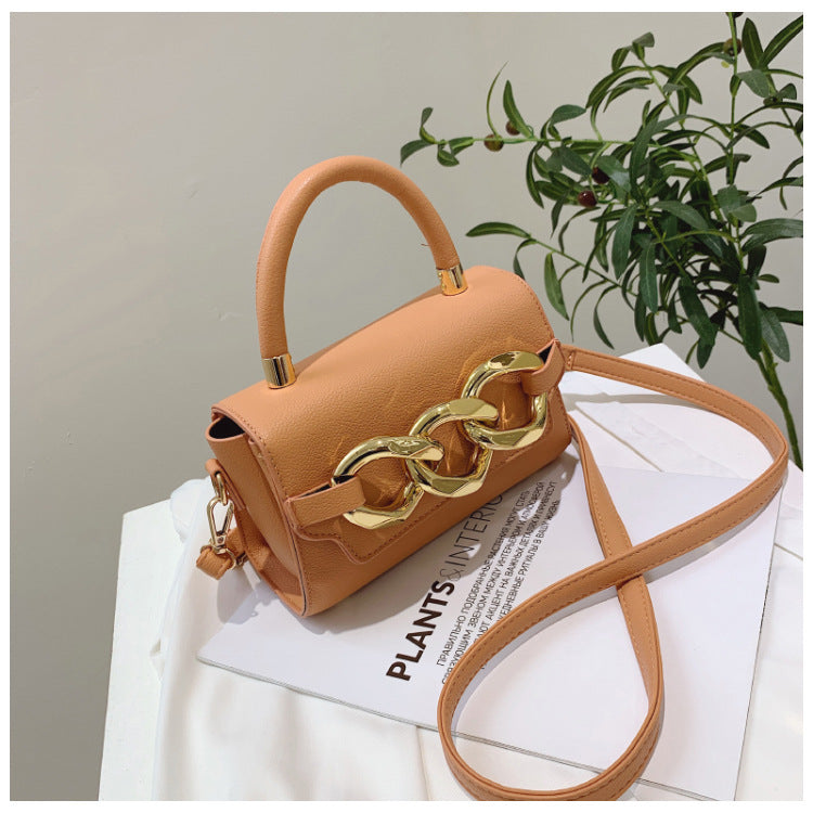 Women’s Large Chains Vegan Handbags with Crossbody Strap image 2