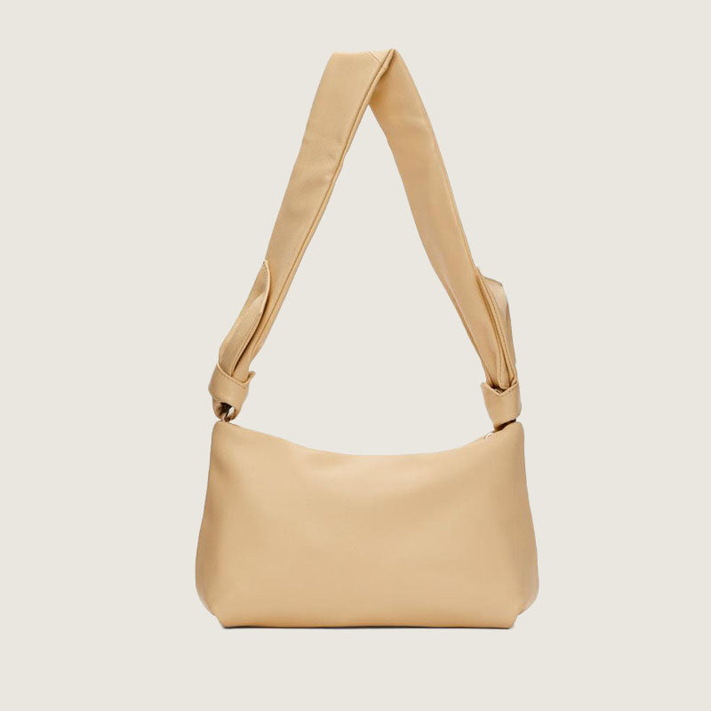 Women’s Genuine Leather Baguette Bags with Wide Strap image