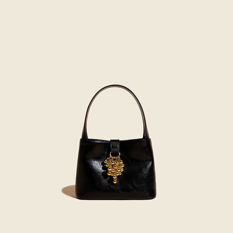 Women’s Golden Grapes Small Handbags in Genuine Leather image 2