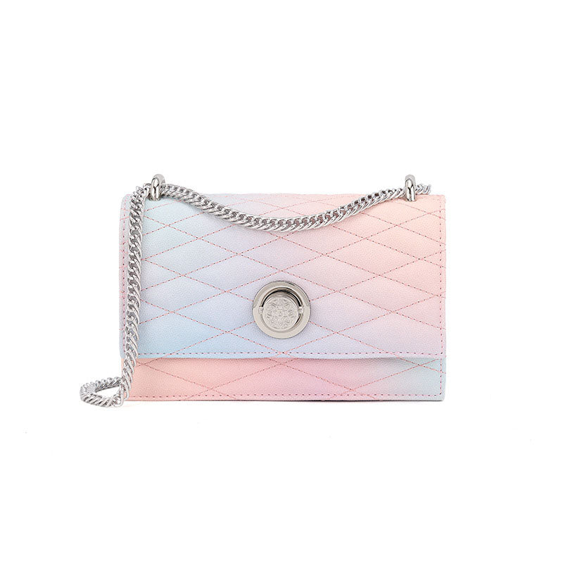 Women’s Gradient Quilted Small Crossbody Bags with Chains image 2