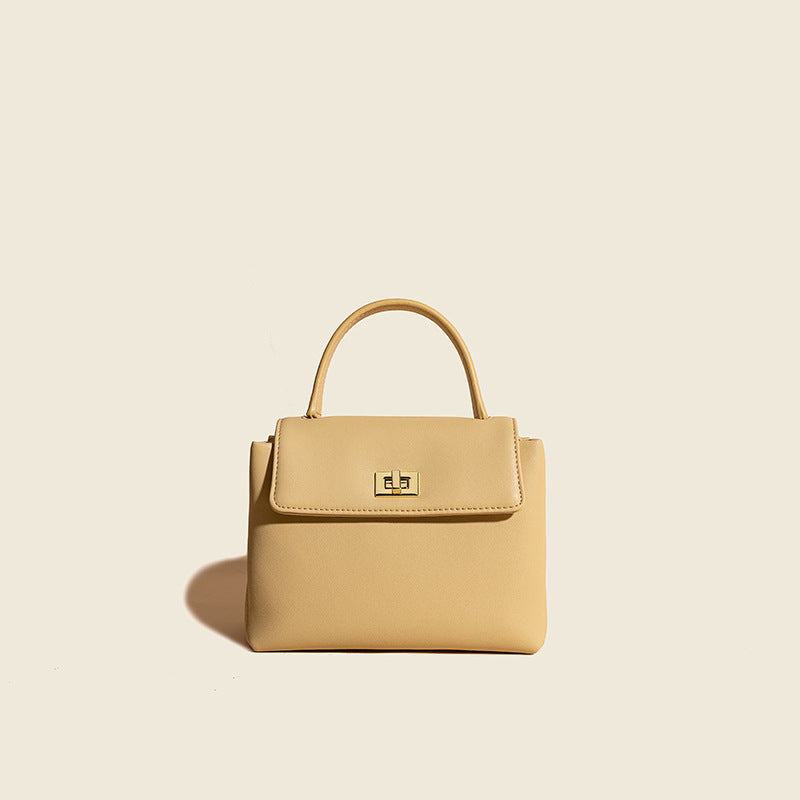 Women’s Small Minimal Genuine Leather Flap Satchel Handbags image 2