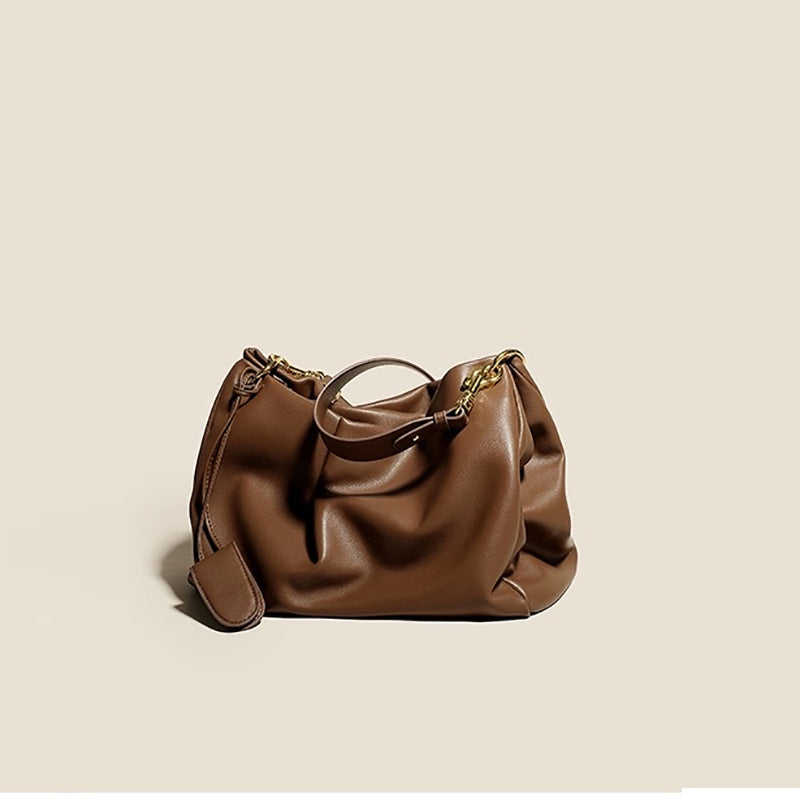 Women’s Soft Leather Cozy Shoulder Clutch Bags image