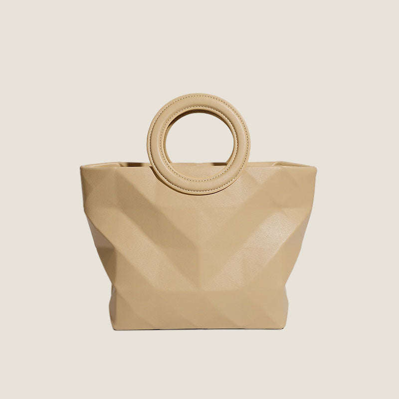 Women’s Geometric Top Handle Tote Bag with Shoulder Strap image