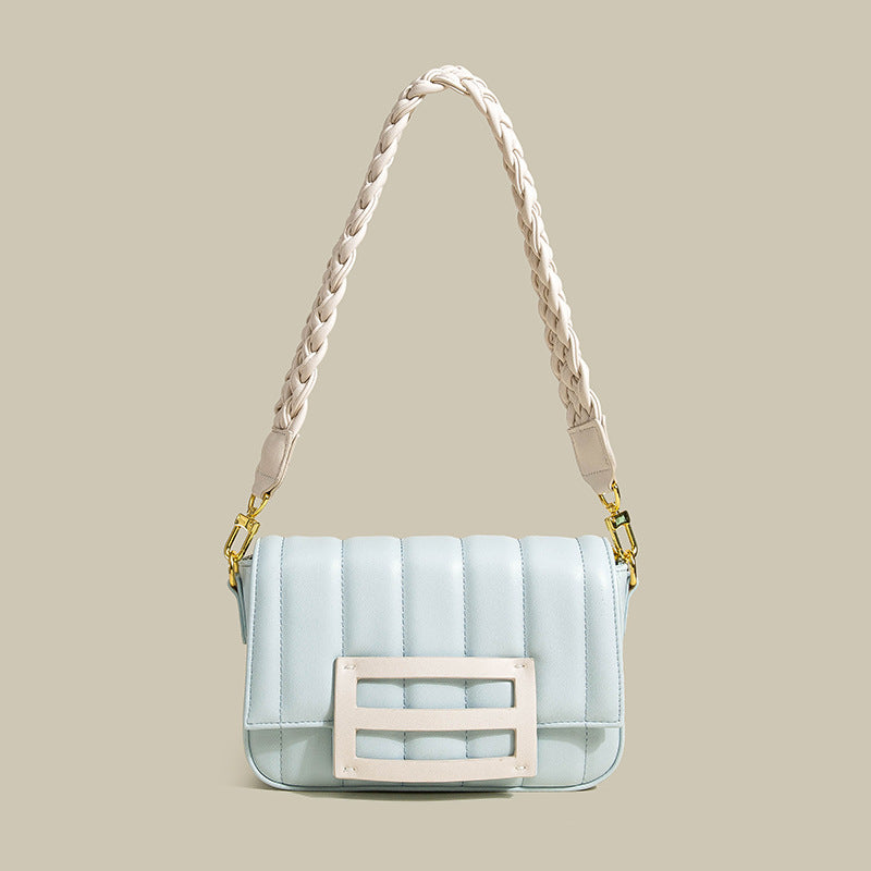 Women’s Quilted Woven Strap Shoulder Bags image
