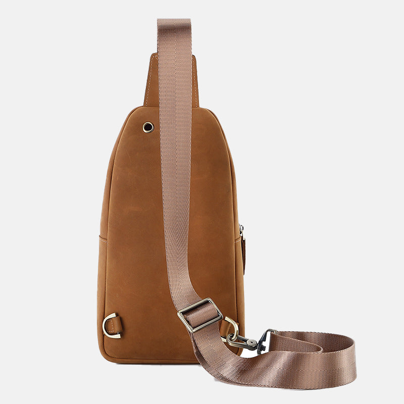 Women’s Genuine Leather Sling Bags with Wide Crossbody Strap image 3