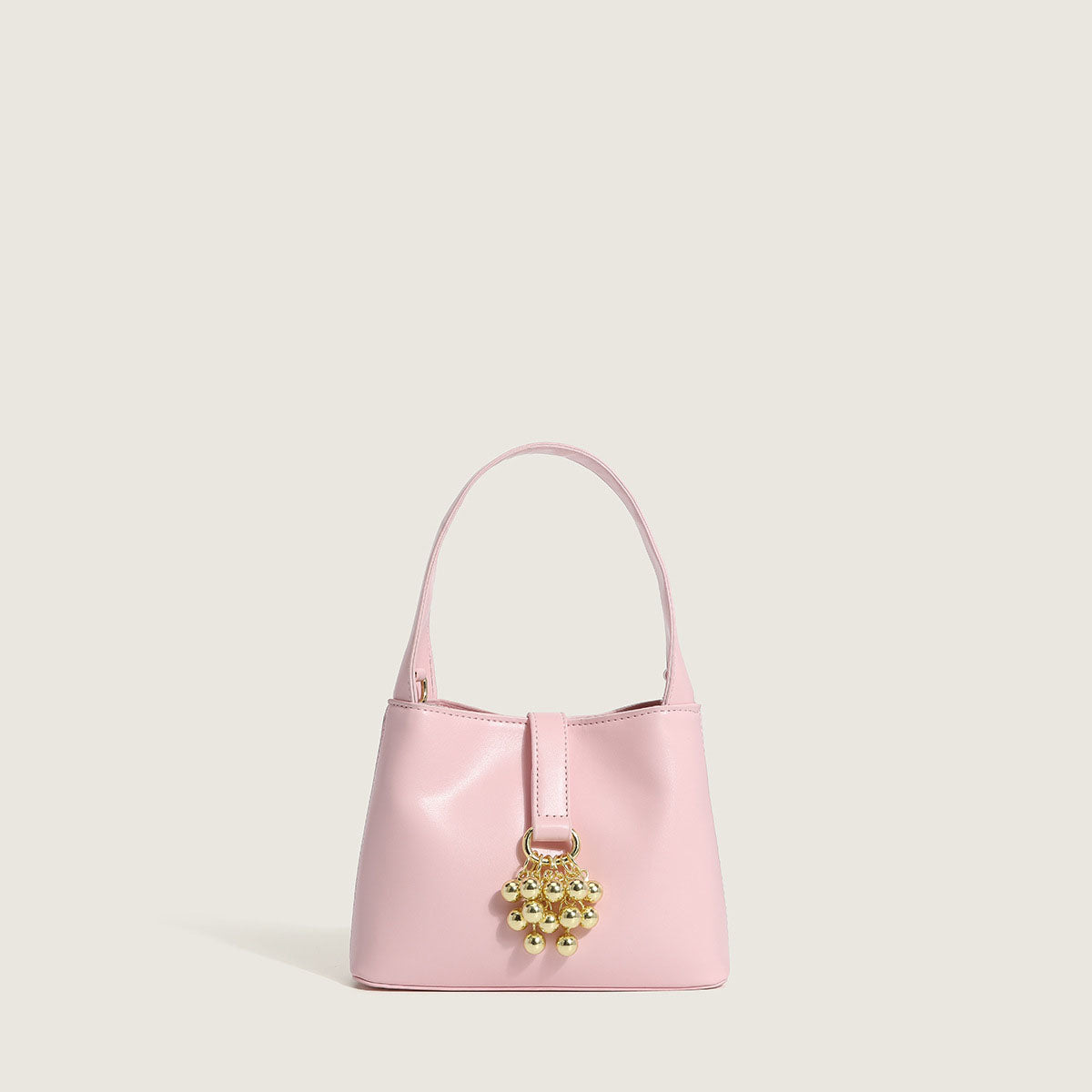 Women’s Gold Grapes Bucket Shoulder Bags in Vegan Leather image