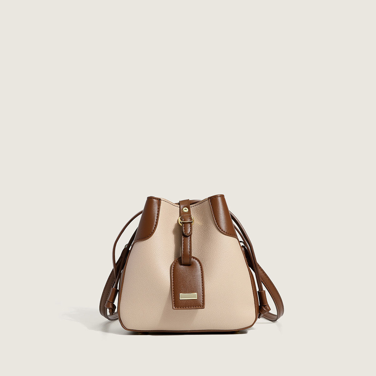 Women’s Minimal Vegan Bucket Bags with Shoulder Strap image