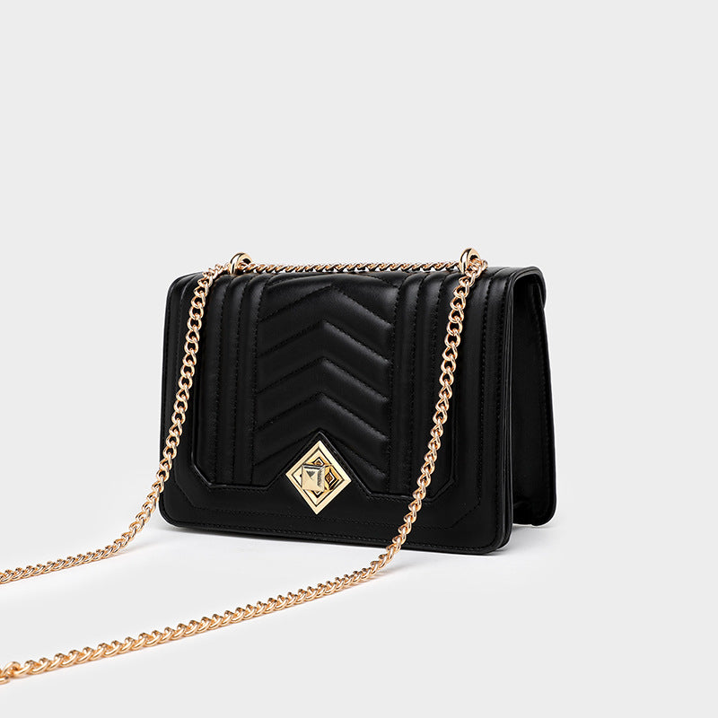 Women’s Quilted Crossbody Chain Bags in Vegan leather image 2