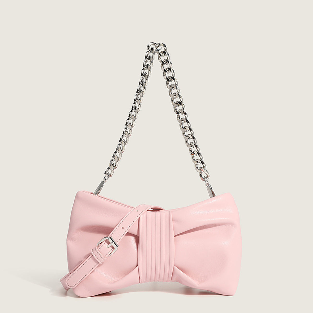 Women’s Chains Large Bowknot Baguette Bags image