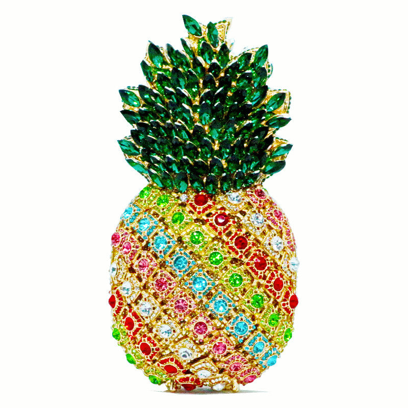 Women’s Handmade Rhinestones Pineapple Evening Clutch image 5