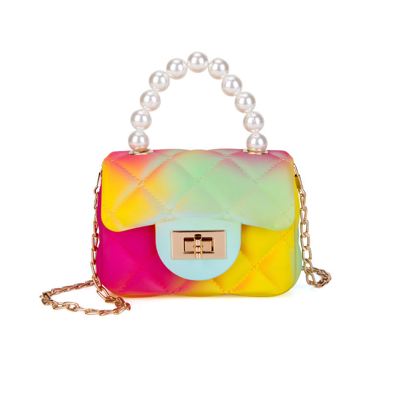 Women’s Multi Color Quilted Handbags with Crossbody Chain image
