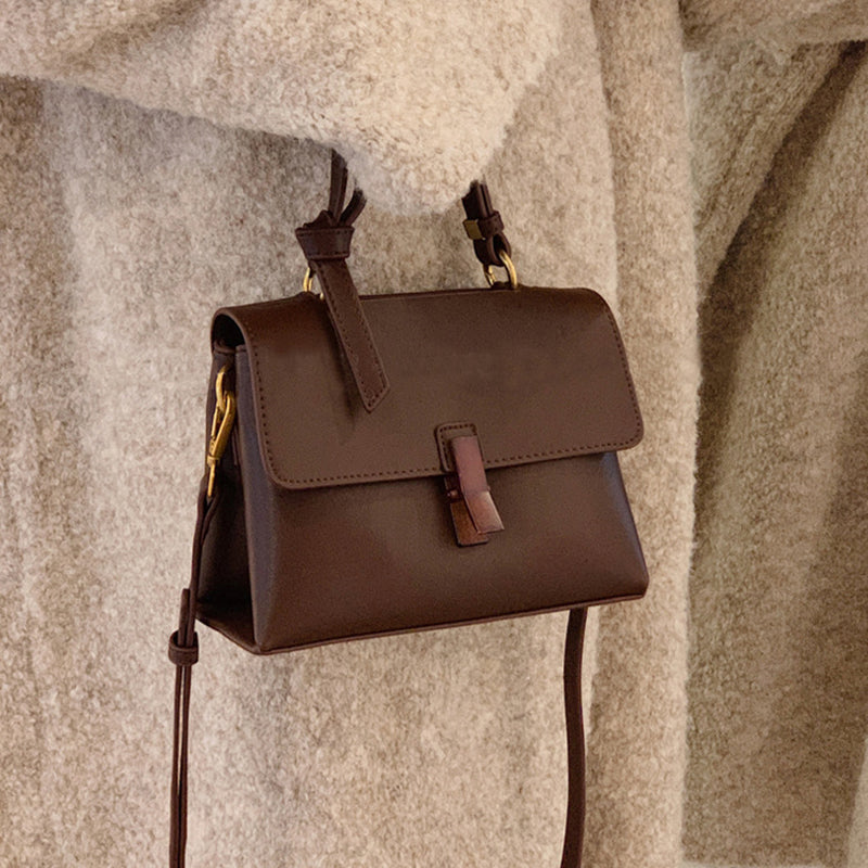 Women’s Small Top Handle Flap Shoulder Satchel Bags image 2