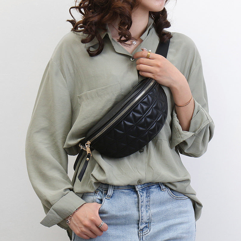 Women’s Quilted Vegan Crossbody Waist Bags image 7
