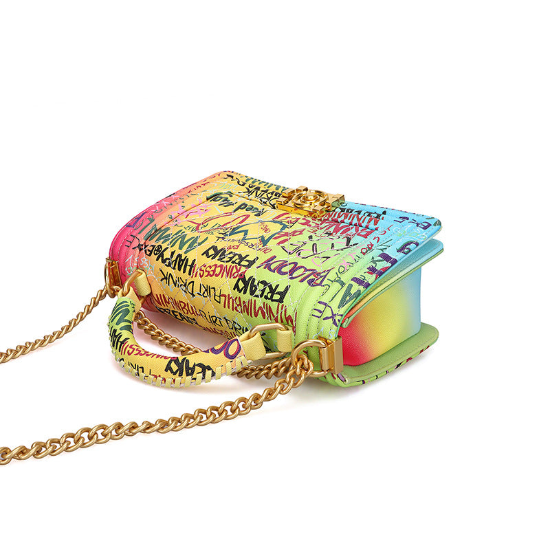 Women’s Graffiti Quilted Top Handle Crossbody Bags image 2