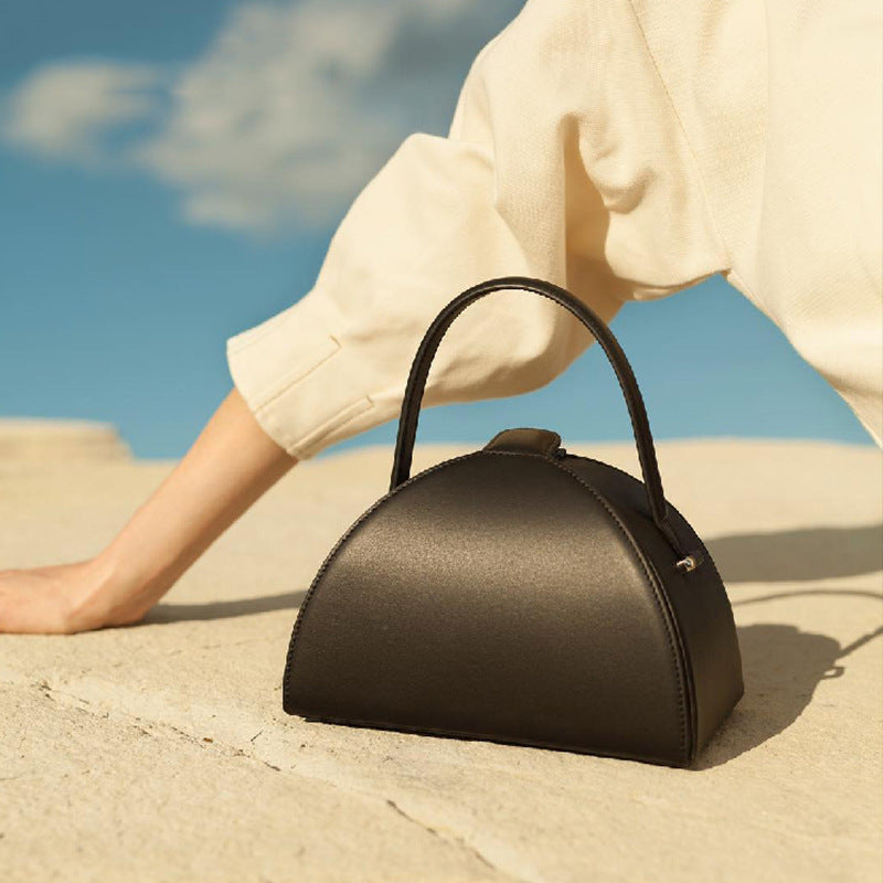 Women’s Semicircle Handbags with Shoulder Strap image 2
