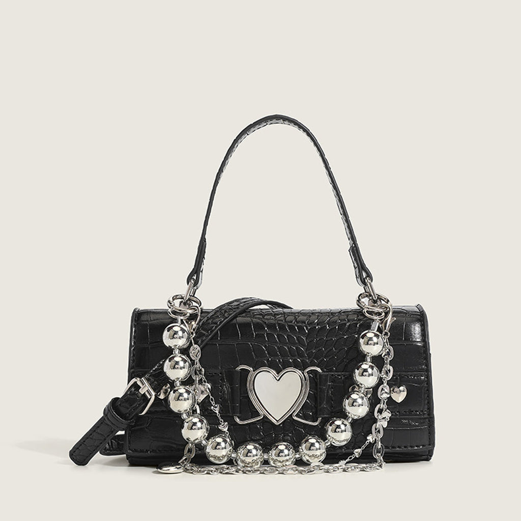 Women’s Croc Print Top Handle Purse image