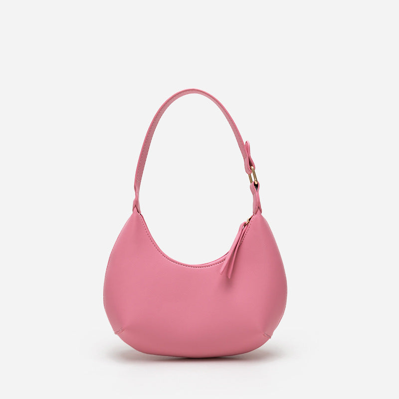 Women’s Minimal Hobo Baguette Bags in Vegan Leather image 4