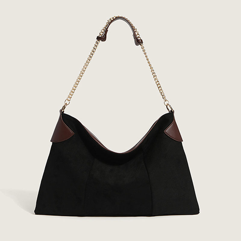 Women’s Simple Faux Suede Shoulder Hobo Bags image 2