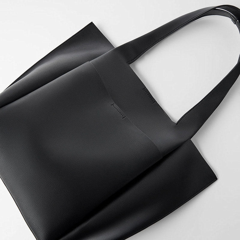 Women’s Minimalism Large Tote Bags in Vegan Leather image 2