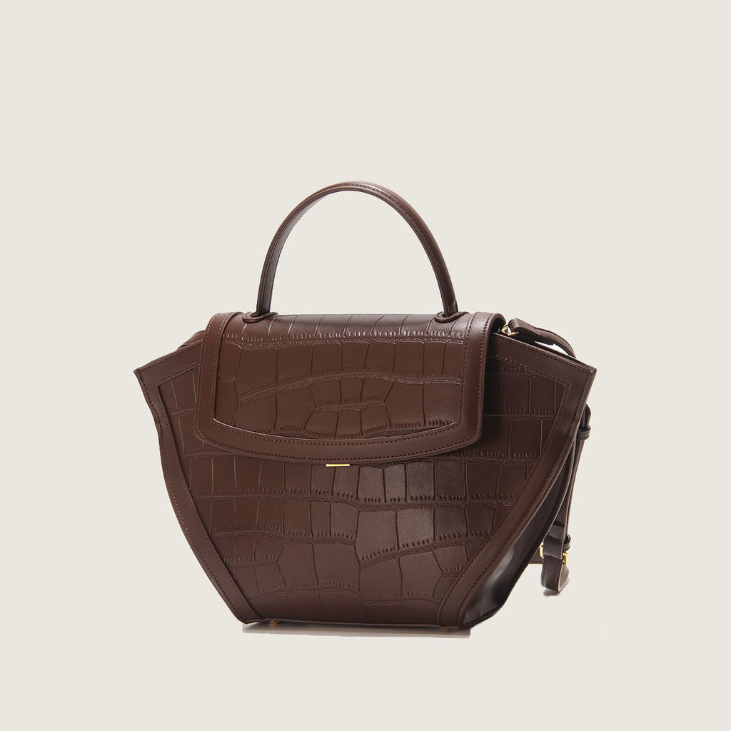 Women’s Crocodile Embossed Top Handle Flap Handbags image 2