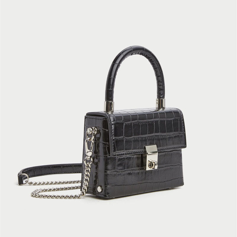 Women’s Croc Embossed Mini Handbags with Shoulder Chains image 6