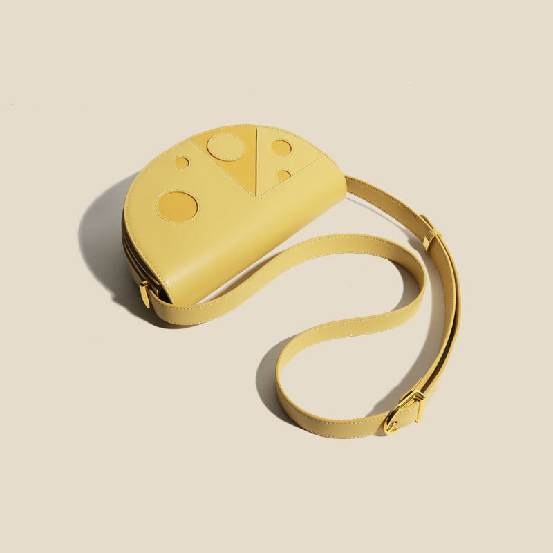Women’s Hollow Out Genuine Leather Saddle Bags image 2