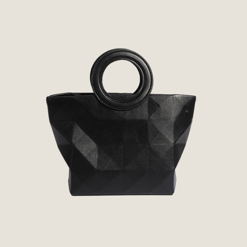 Women’s Geometric Top Handle Tote Bag with Shoulder Strap image 2