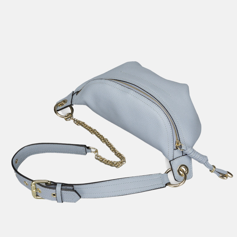 Women’s Chains Genuine Leather Fanny Packs Waist Bags image
