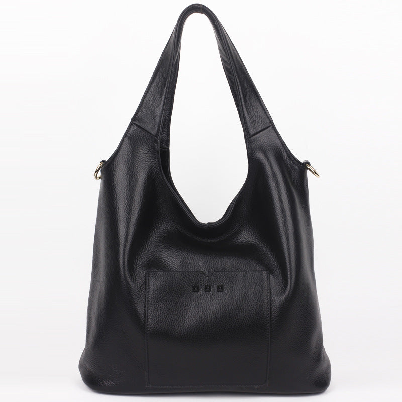 Women’s Soft Genuine Leather Studs Hobo Bags image