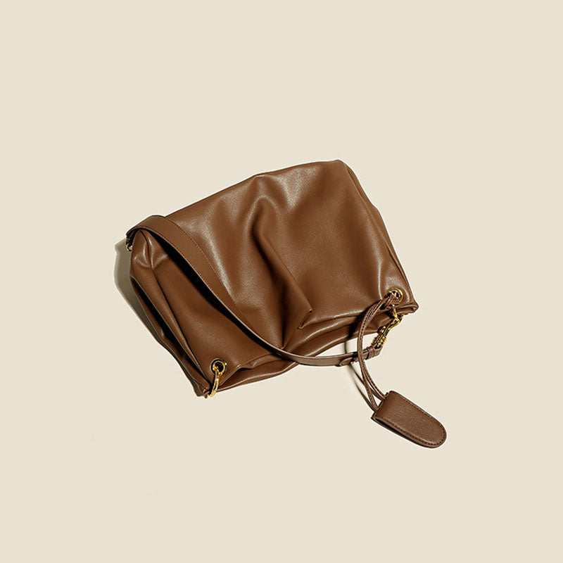 Women’s Soft Leather Cozy Shoulder Clutch Bags image 4