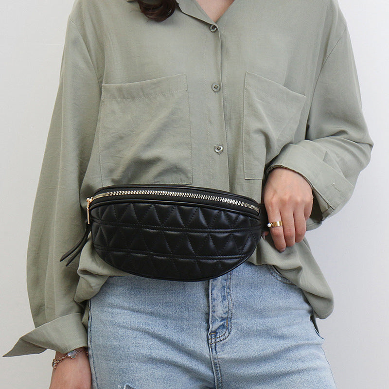Women’s Quilted Vegan Crossbody Waist Bags image 8