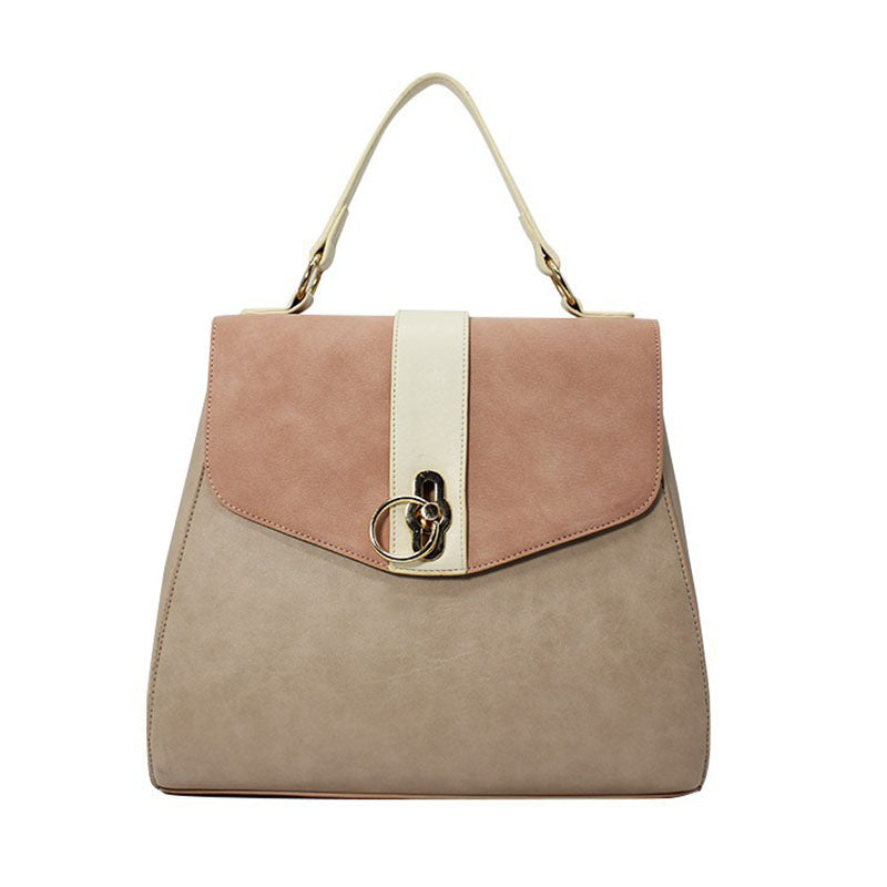 Women’s Flap handbags in Natural Color Vegan Leather image