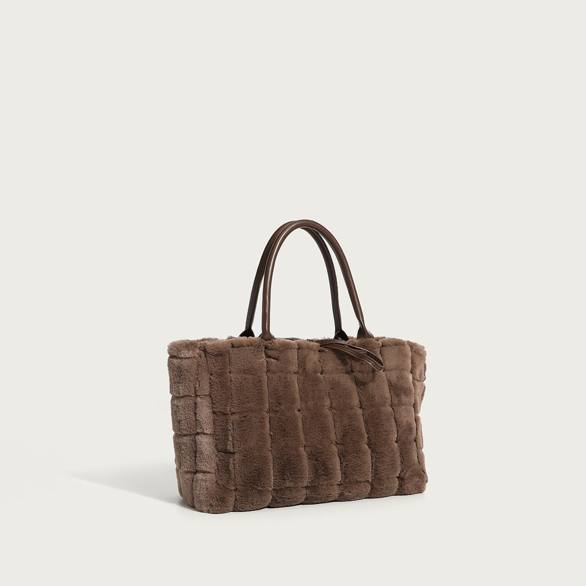 Women’s Fuzzy Woven Tote Bags image 2
