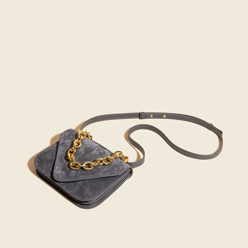 Women’s Genuine Leather Envelope Bags Chains Shoulder Purse image 6