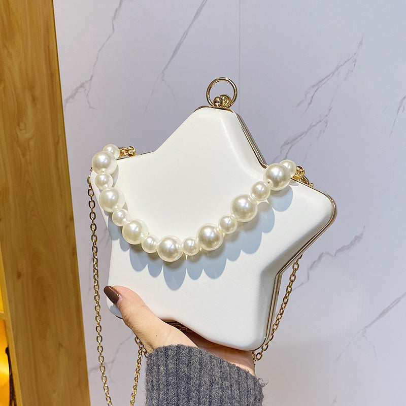 Women’s Star Pearls Chain Evening Clutch image 3