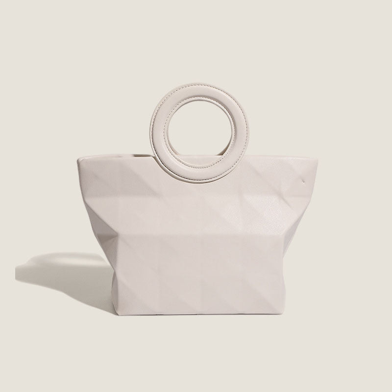 Women’s Geometric Top Handle Tote Bag with Shoulder Strap image 3