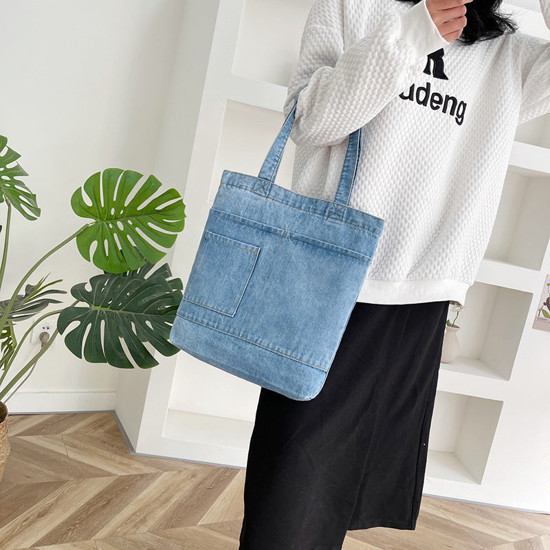 Women’s Jeans Soft Denim Tote Bags image 2