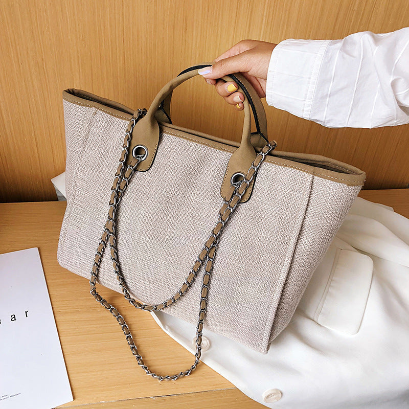 Women’s Large Canvas Beach Tote Bags image 9