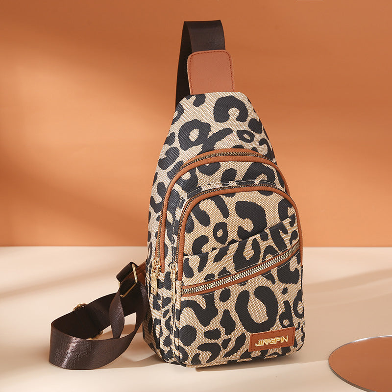 Women’s Leopard Print Plus Size Crossbody Sling Bags image 6