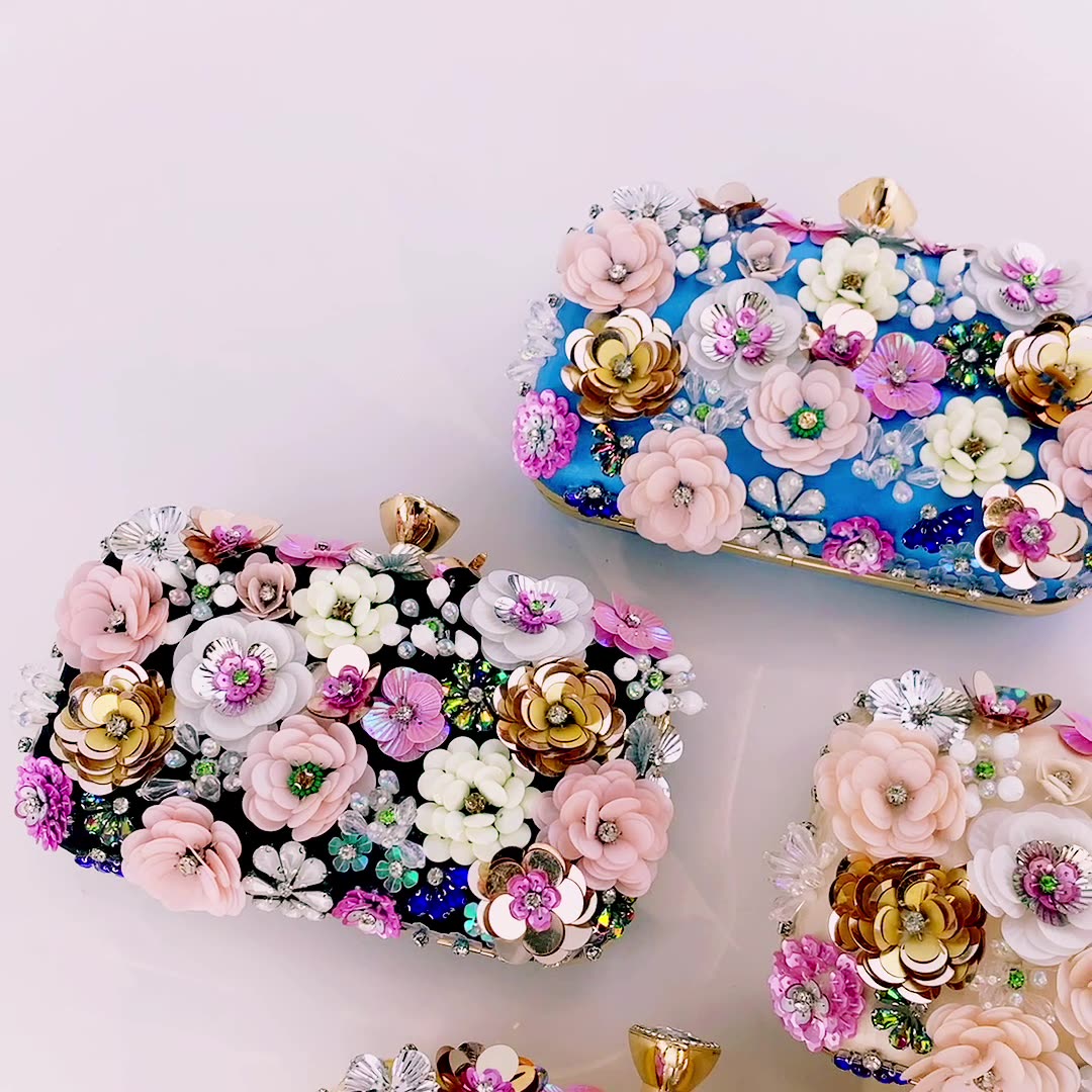 Women’s Flower Blossom Evening Clutch Bags image 8